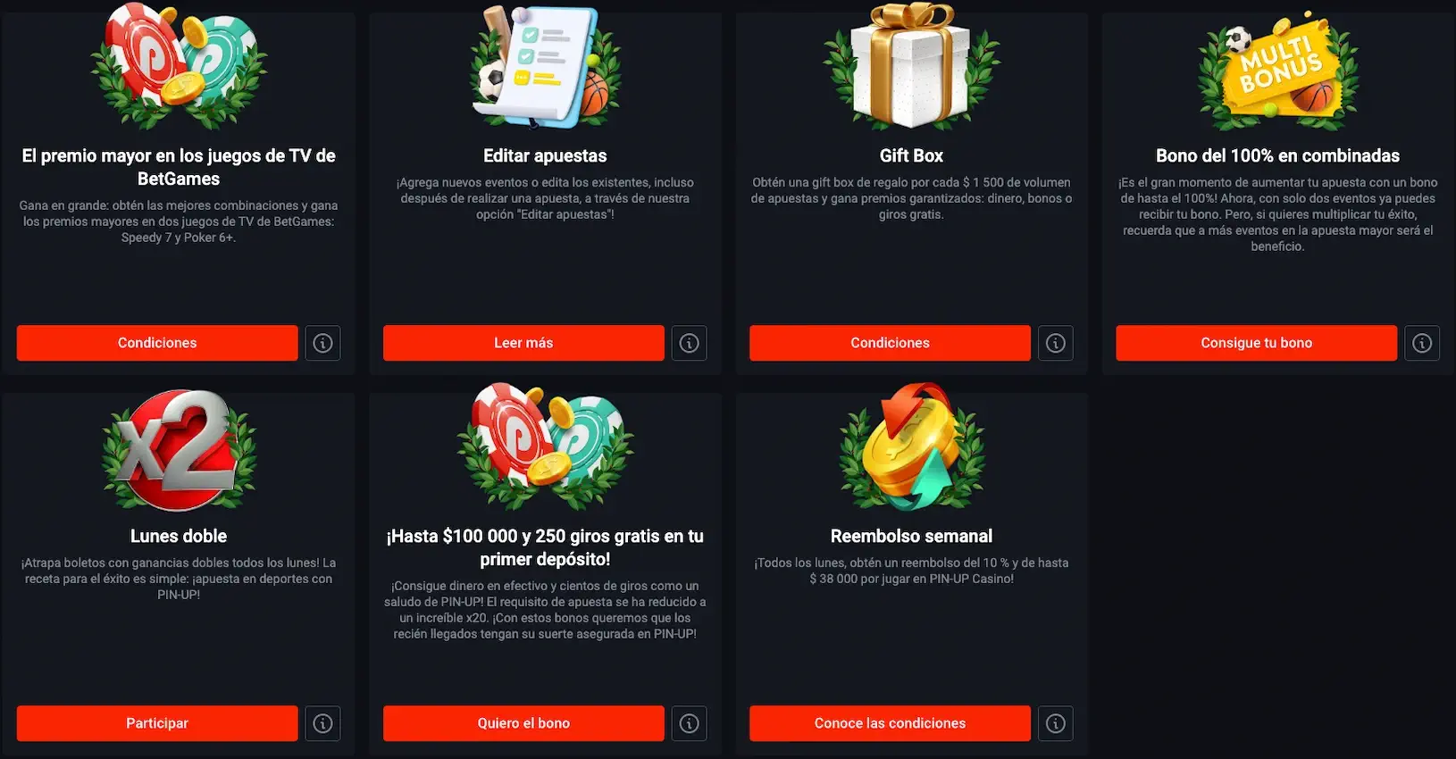 Pin Up bet bonus code