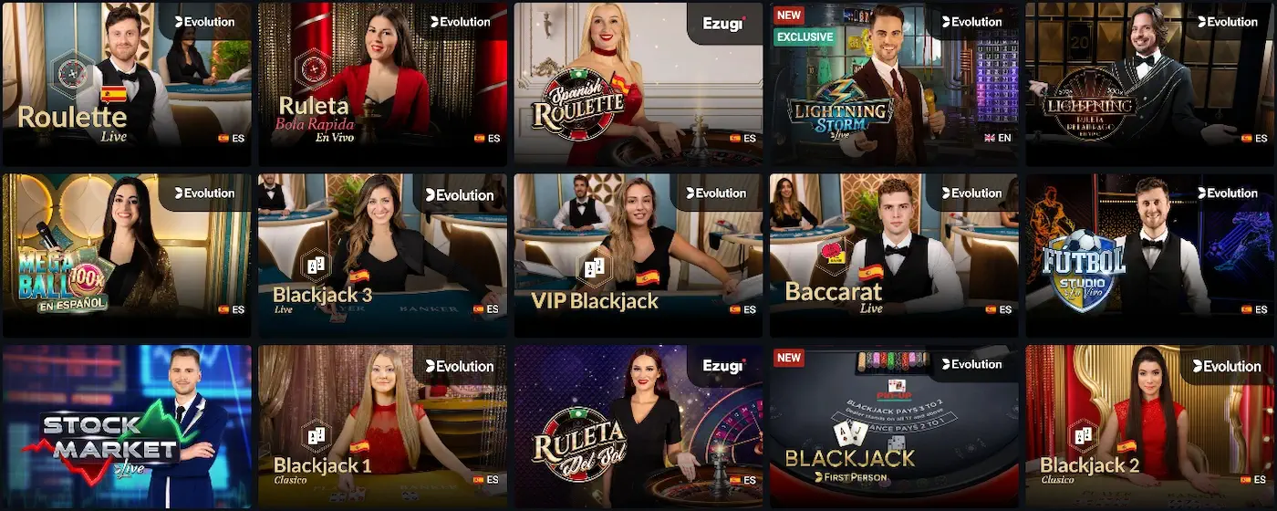 Casino en vivo pin-up